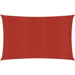vidaXL - Zonnezeil - 160 - g/m² - 6x8 - m - HDPE - rood