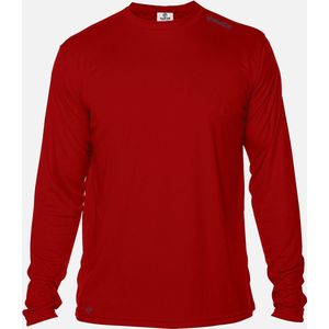 SKINSHIELD - UV Shirt met lange mouwen voor heren - FACTOR 50+ Zonbescherming - UV werend - Rood