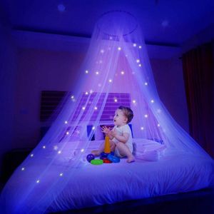 Ciaoed-muskietennet - lichtgevende sterren - sterrenhemel bedkoepel - anti-muggenbedluifel - baby kinder meisjes volwassenenbed. canopy bed mosquito net