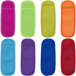 8 Stks Kleurrijke Rechthoek Neopreen Ijshouder Mouwen - Zomer Party Drink Isolator Vriezer Beschermende Houders .