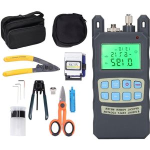 Fiber Termination Kit met Optical Power Meter, Cleaver, Stripper en Miller Clamp