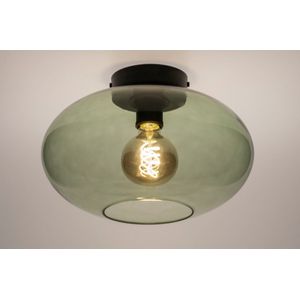 Lumidora Plafondlamp 74441 - E27 - Zwart - Groen - Metaal - 30 cm