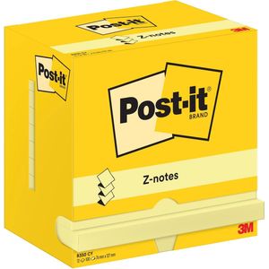 Memoblok 3M Post-it Z-Note R350 76x127mm geel