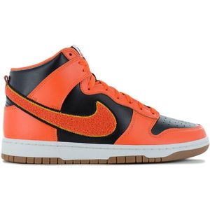 Nike - Dunk High - Basketbalschoenen - Safty Orange - Chenille Swoosh
