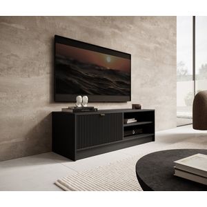 Meubella - TV-Meubel Tavares - Zwart - 120 cm
