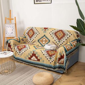 Boho Deken, bankdeken, 130 x 180 cm, woondeken, gebreide deken, kwastjes, knuffeldeken, bankdeken, plaid voor bed, bank en stoel