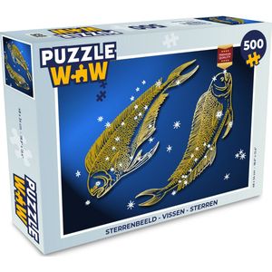 Puzzel Sterrenbeeld - Vissen - Sterren - Legpuzzel - Puzzel 500 stukjes