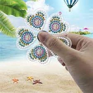 Diamond Painting Kit - Fidget Spinner hartjes