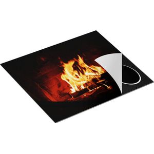 Chefcare Inductie Beschermer Open Haard in Huis van Bakstenen - 60x55 cm - Afdekplaat Inductie - Kookplaat Beschermer - Inductie Mat