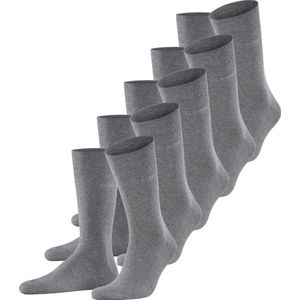 Esprit Uni 5-Pack duurzaam organisch katoen multipack sokken heren grijs - Maat 40-46
