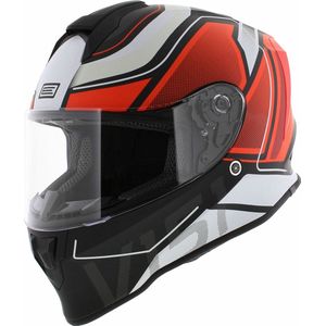 Origine Dinamo integraal helm Galaxi mat zwart rood wit - Maat M