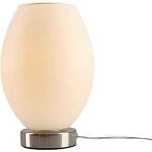 Olucia Giulio - Design Tafellamp - Glas/Metaal - Chroom;Wit