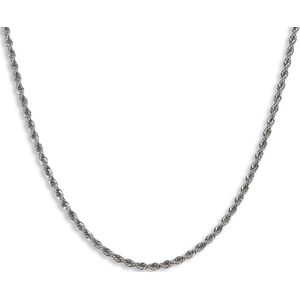Futuro Jewellery - Rope - zilveren ketting - roestvrij staal - 3 mm - dames - heren