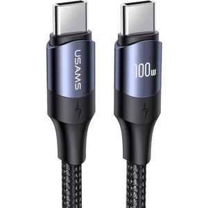 Fast Charge 100W PD USB-C Snellaad Kabel 5A Gevlochten Nylon 2 Meter