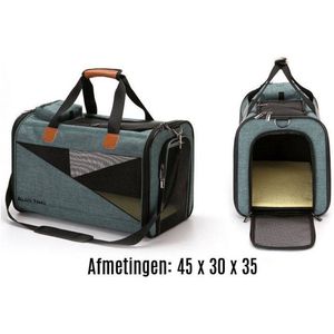 BlueTime Draagtas Hond- Draagtas Kat - Hondentas – Kattentas- Reistas Kat - Transporttas Kat - Reismand Kat - Katten Reismand- Draagzak - Dieren draagtas - Rugzak kat - Draagmand kat - Reistas hond - Reistas kat - transportbox kat - transportbox hond