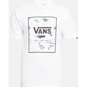 Vans MN Petrolium Beach T-shirt (Maat S) Wit met print