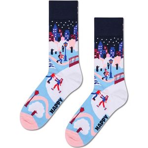 Happy Socks unisex sokken ice skating in the city multi