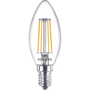 PHILIPS - LED Lamp E14 - MASTER Value LEDcandle E14 Filament Helder 3.4W 470lm - 927 Zeer Warm Wit 2700K - Beste Kleurweergave - Dimbaar | Vervangt 40W