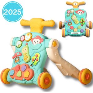 Twinky® Loopwagen - Luxe Babywalker met Interatieve Speelset, Speed Control Rem en afneembaar Telefoontje - Loopstoel & Loopauto voor Baby