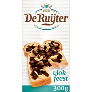 De Ruijter - Vlokfeest Chocoladevlokken - 300 g - Doos 14 pak