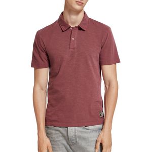 Scotch & Soda Garment Dyed Pique Polo Heren - Maat L