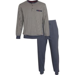 Paul Hopkins - Heren Pyjama - Blauw/Bruin - Maat S