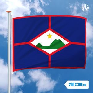 Vlag Sint Eustatius 200x300cm - Spunpoly