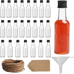Unyqoos ® Kleine Herbruikbare Flessenset van 24 met Accessoires voor Persoonlijke Dranken