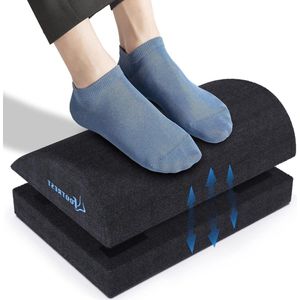 Ergonomisch voetsteunkussen - Verstelbare voetensteun voor bureau met traagschuim - Thuis, kantoor, vliegtuig - Antislip onderkant Foot rest