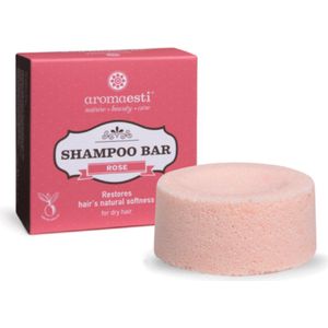 Aromaesti Shampoo Bar Rose - shampoo bij droog haar - solid shampoo - vegan - biologisch - diervriendelijk - zero waste - 60 gram