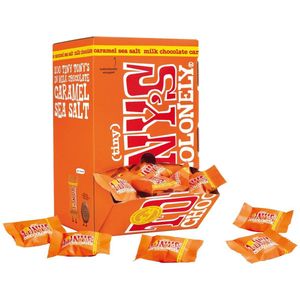 Tony's Chocolonely Tiny Tony's Melk Karamel Zeezout - 900 gram - Chocolade Uitdelen - Belgische Fairtrade Chocolade