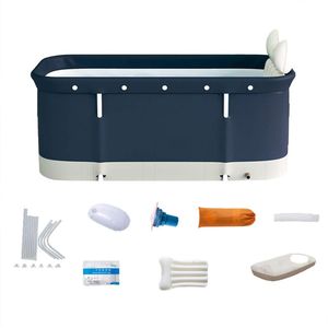 Ijsbad - Zitbad - Ice Bath - 120 Liter - Dompelbad - Donkerblauw