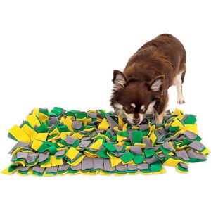 Gele educatieve trainingstapijt voor honden - 50 x 34 cm - Geel-Groen"" Dog Snuffle Mat