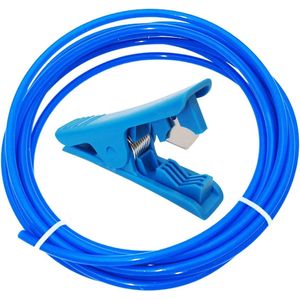 Blauwe Teflon slang voor mondstuk 3D-printer 8 meter PTFE 175 mm filament ID 2 mm OD 4 mm + leiding buissnijder