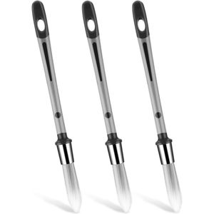 Verfborstels voor muren - 07 inch, klein schildergereedschap voor plinten, hoeken en randen (3 stuks)