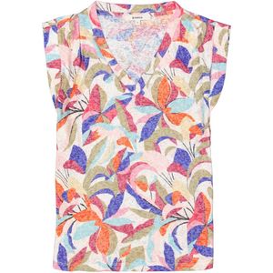 GARCIA Dames All over print T-shirt Wit Sleeveless