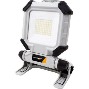 Batavia Accu 18V Werklamp LED - Incl. 2.0 Ah Li-ion Accu / 4.5A Snellader - Geschikt voor klussen rondom het huis, in de garage, in de tuin of op de bouwplaats - Maxxpack