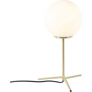 QAZQA pallon - Art Deco Tafellamp - 1 lichts - H 455 mm - Wit - Woonkamer | Slaapkamer | Keuken