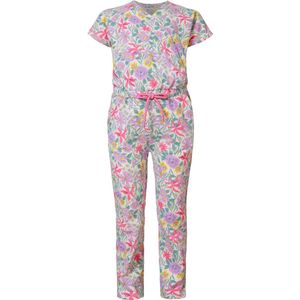 Noppies Girls Jumpsuit Eldorado short sleeve all over prin Meisjes Jumpsuit - Orchid Bouquet - Maat 134