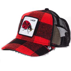 Goorin Bros. Plaidy Bug Trucker cap - Red