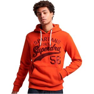 Superdry Athletic Script Graphic Capuchon Oranje M Man