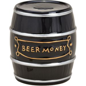 Cepewa Spaarpot voor volwassenen Beermoney - Keramiek - Bier vat/ton - 13 x 14 cm