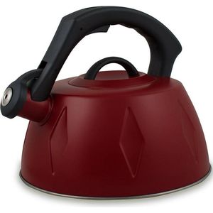 Bama Fluitketel Diamond Rood 3L - Ø 22 cm