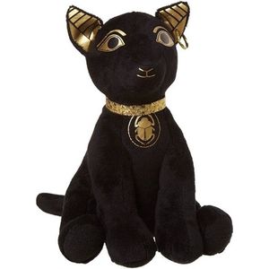 Pluche Zwarte Bastet Kat Knuffel 20 cm - Bastet Katten Egyptische Dieren Knuffels