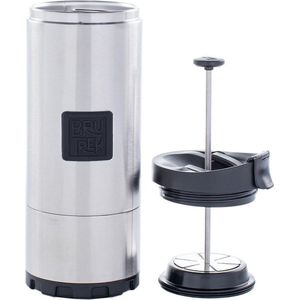 Planetary Design - Serie BruTrek OVRLNDR - French press - Koffie - Camping - Outdoor - Hiking - Cafetière - RVS - Afneembare onderkant voor makkelijke reiniging - 710ml