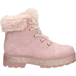 Skechers Street Glitz meisje veterboot - Roze - Maat 33