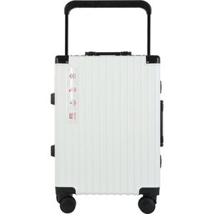 A To Z Traveller Cabilux - Handbagage 55cm - Luxe Aluminium - 35L - Wit - TSA Slot