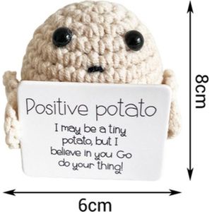 Positive Potato - Positieve Aardappel - Steun en Hulp - Cadeau - Geschenk idee - Kerst - Valentijn