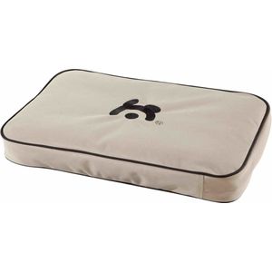 Maelson Lounge mat 105 -102x68x7cm- Waterafstotend en dik hondenmatras voor in bench - Slijtvast met wasbare buitenhoes - Comfortabel Antraciet