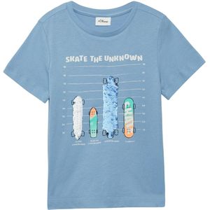 s.Oliver - T-shirt - Maat 104/110 - Jongens - 5312 BLUE -